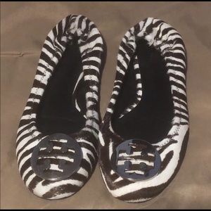 Tory Burch Zebra Flats NEW